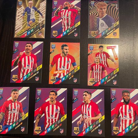 Atletico Madrid - Panini Fifa 365 Adrenalyn XL fotballkort