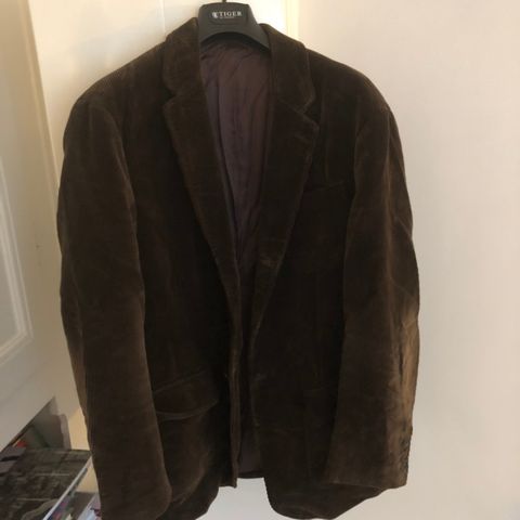 Ralph Lauren mørkebrun kordfløyelsjakke Vintage str.XL (54)