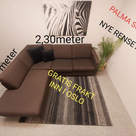 Brun Palma sofa(GRATIS FRAKT)