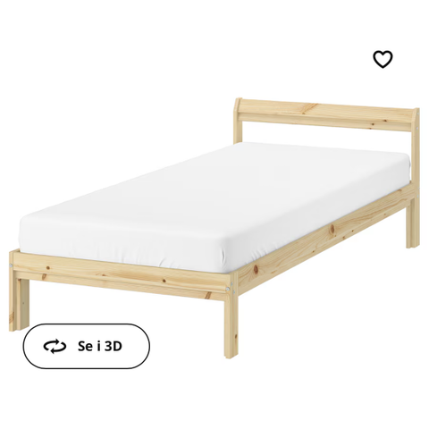 Helt ny Ikea Neiden seng med bunn