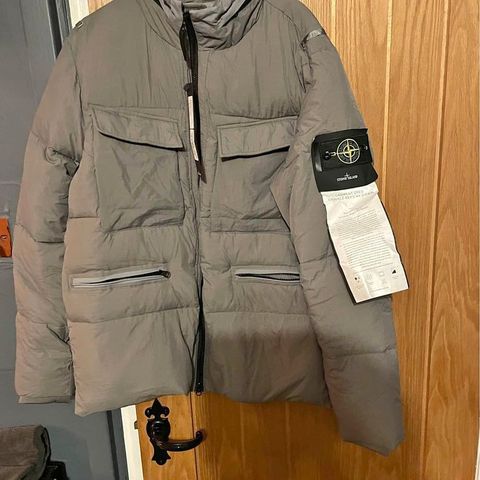 Stone Island Crinkle Reps NY Down Jacket (Grey)