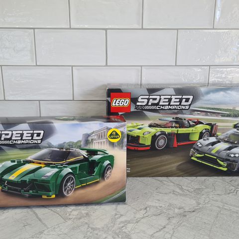 2 sett LEGO Speed Champions 8+