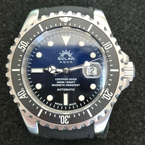 SOLAR AQUA certified diver automatic