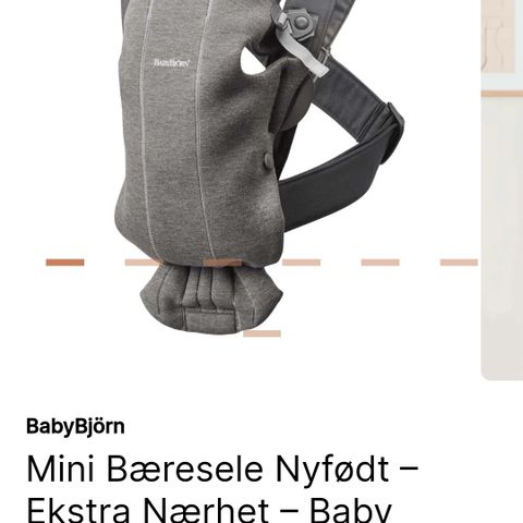 Baby Bjørn bæresele til baby