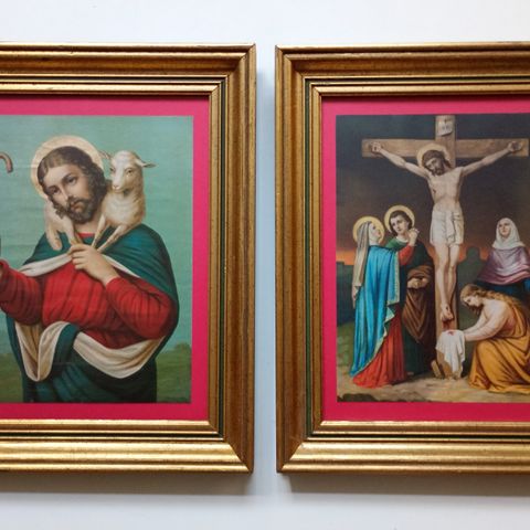 Jesus Christ bilder med deluxe vintage gullrammer