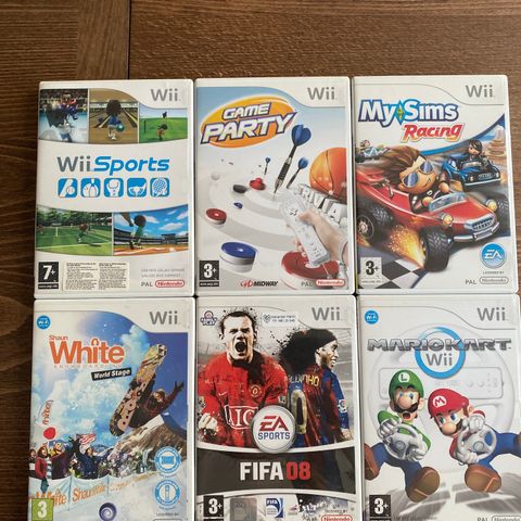 Nintendo Wii Spill 50kr per