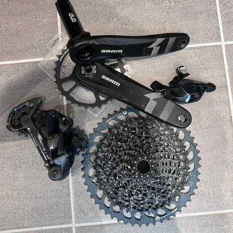 Sram GX girgruppe (skifter, trigger, krank, kasset)