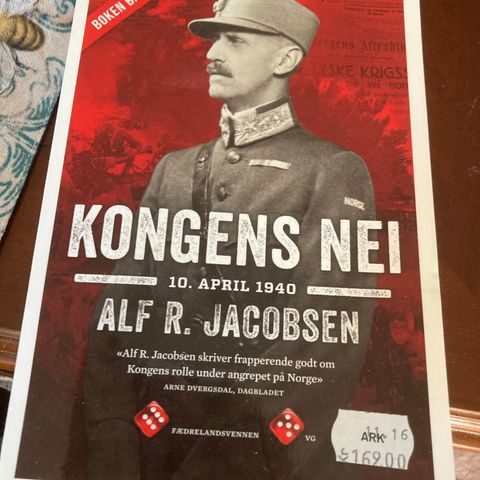 Kongens nei.  10. april 1940.  Alf R. Jacobsen.  Pocket