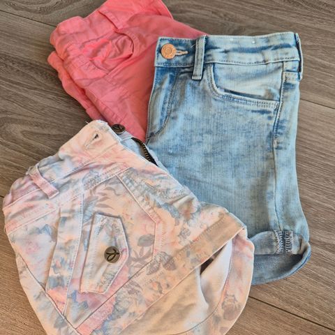 3 stk Shorts jente str 116