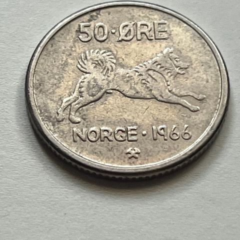 1966. 50Øre