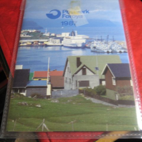 Årssett Færøyene 1987 postfrisk