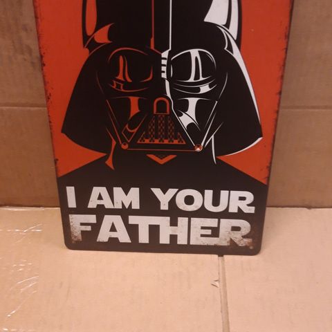 Star wars metal skilt 20x 30 cm.  Kr 100