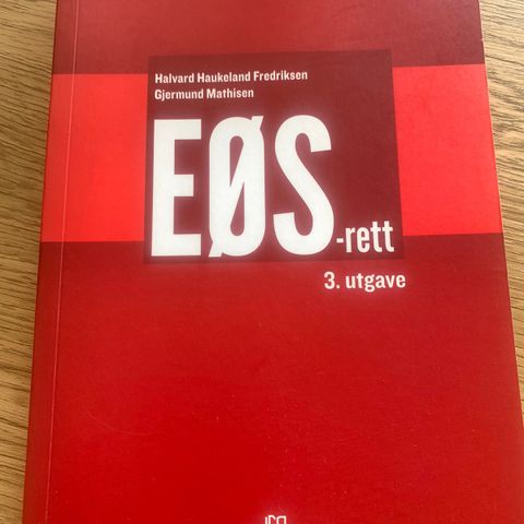 EØS-rett, 3. utgave