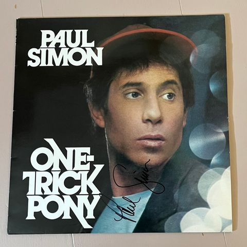 Paul Simon - One Trick Pony - LP m/signatur på cover