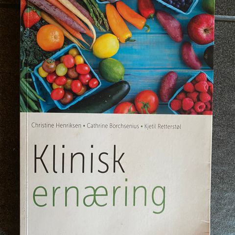 Bøker til Ernæringstudiet, Bjøknes Høgskole.