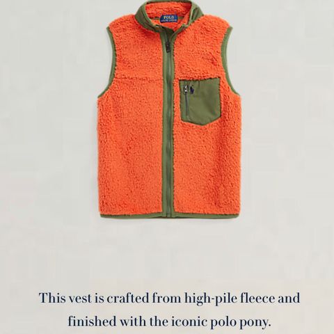 Polo ralph lauren vest