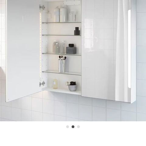 STORJORM speilskap fra IKEA med belysning