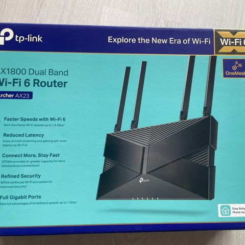 Tp link AX1800 Dual Band Wi-Fi 6 Router