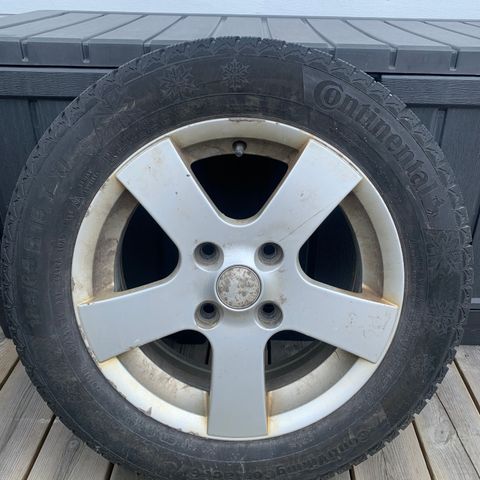 Continental vinterdekk- 185/65 R15, 4x114,3