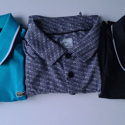 Golfpolos / skjorter str. M - Nike, Callaway og Lacoste