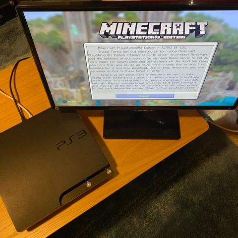 PlayStation 3 Slim + Minecraft