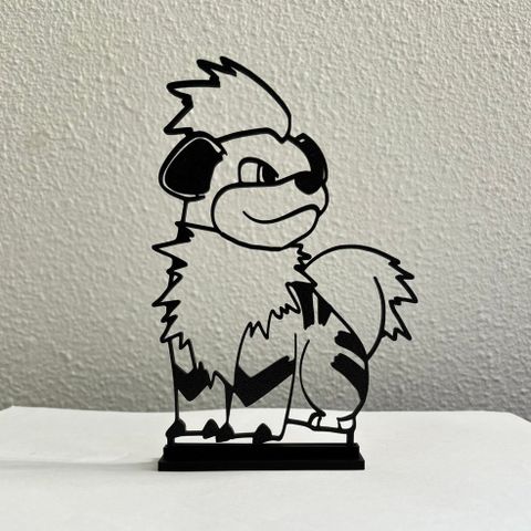 Growlithe pokemon figur