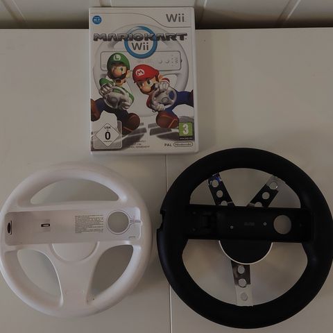 Mariokart med 2 ratt til Nintendo Wii.