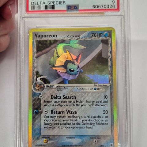 Vaporeon EX PSA 9