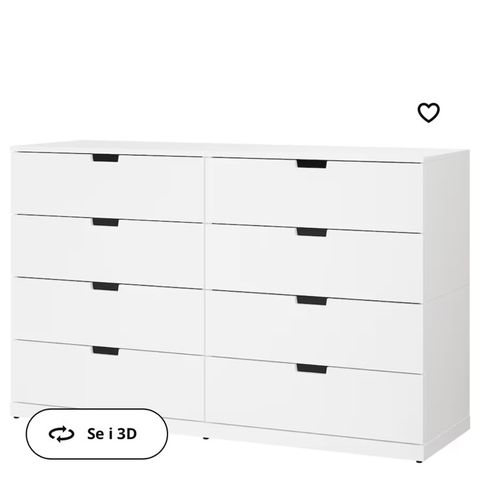 Pent brukt IKEA Nordli RESERVERT