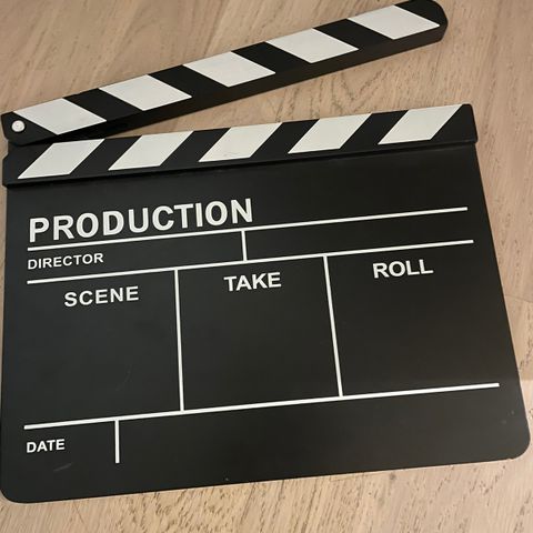 Film makers clapper board / movie clapboard