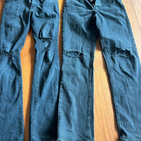 Straight leg og boot-cut jeans jente str s/m