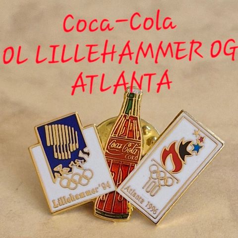 Pins: Coca-Cola ATLANTA & LILLEHAMMER