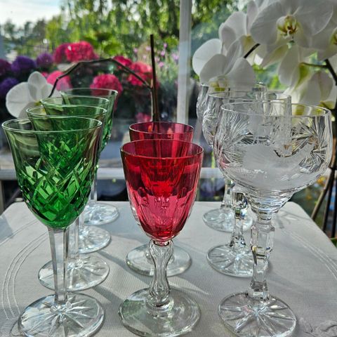 Diverse gamle glass