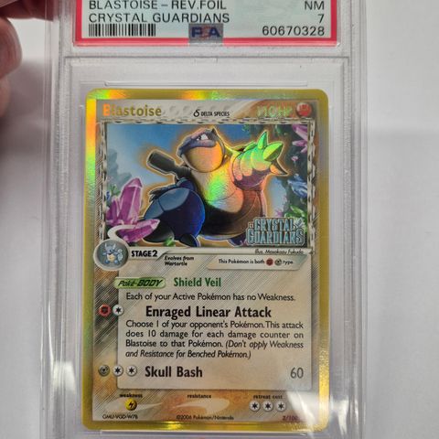 Blastoise reverse foil psa 7