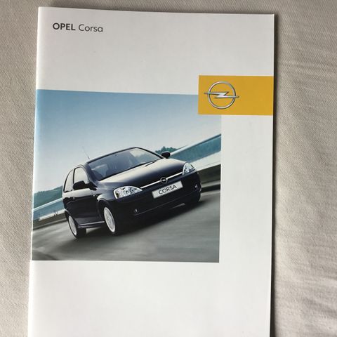 Opel Corsa 03 mod brosjyre