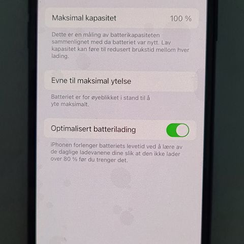 iPhone X  256Gb ny batteri  og skjerm