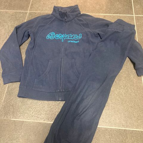 Bergans fleecesett str 122