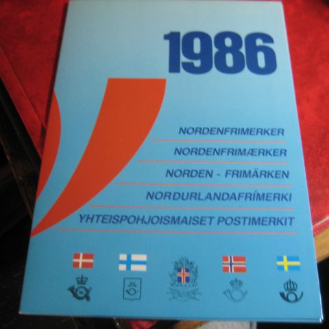 Samlemappe Norden 1986 postfrisk