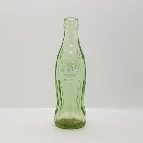 Gammel Norsk Coca-Cola Glassflaske 1969