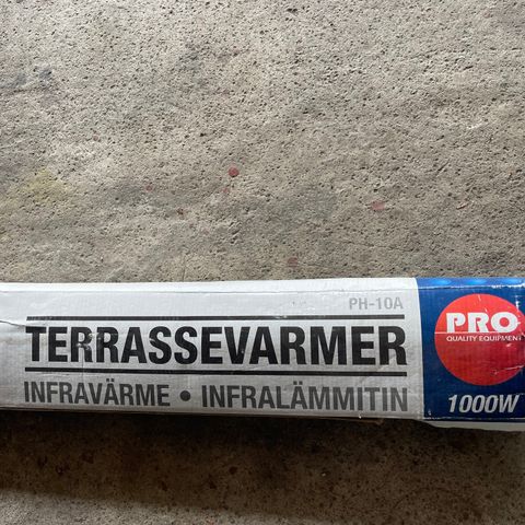 Ny terrassevarmer 1000 watt