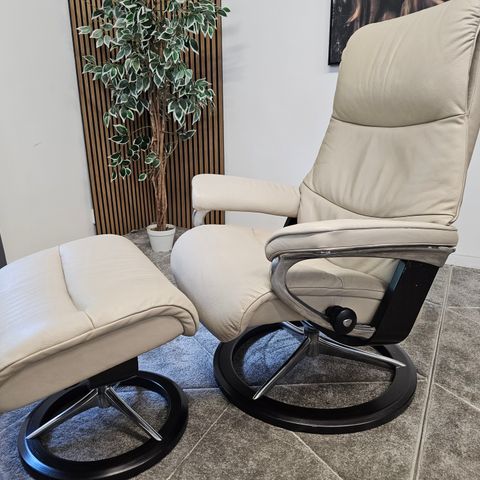 Stressless® View (L) Signature lenestol m/krakk: NY PRIS:32.199,'