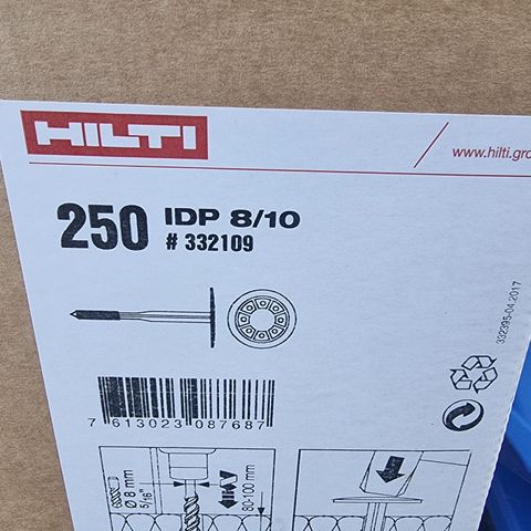 HILTI ISOLASJONSPLUGGER IDP