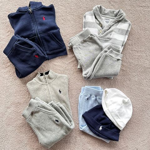 Ralph Lauren babytøypakke, str 3-9 mnd