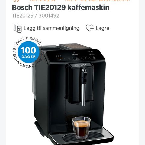 Bosch espressomaskin