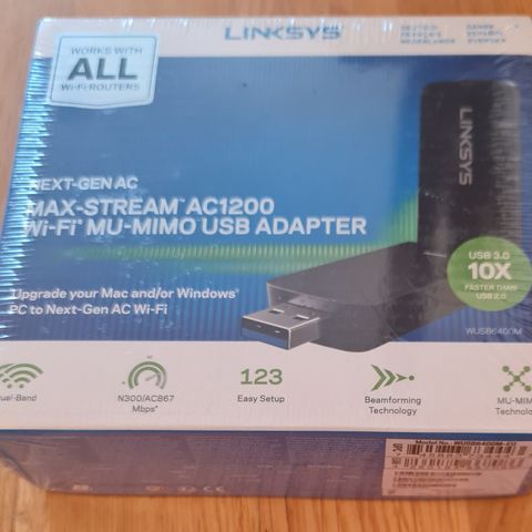 Linksys WUSB6400M dual band WiFi-ac USB-adapter