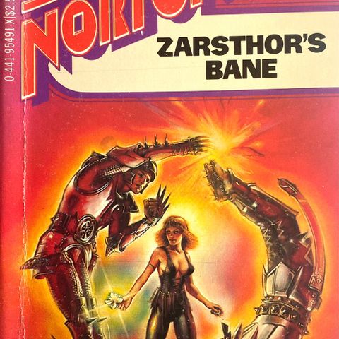 Andre Norton: "Zarsthor's Bane".  Science Fiction. Engelsk. Paperback