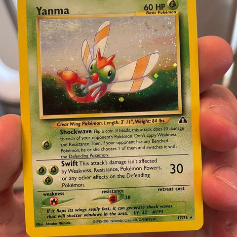 Pokemon kort - Yanma - 17/75 - Holo