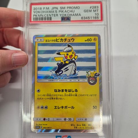 PSA 10 Yokohama’s Pikachu 283 Pokemon Center