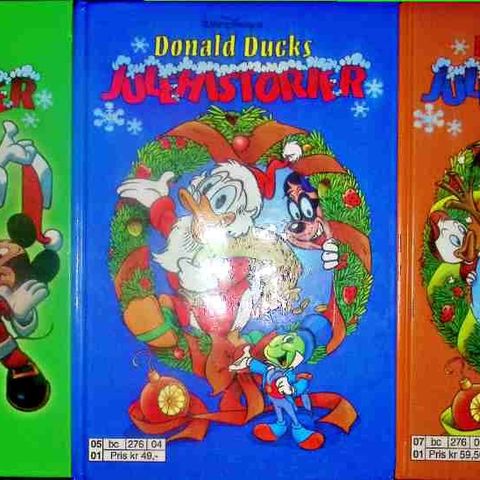 3 stk Donald Duck`s Julehistorier - Pene bøker selges samlet