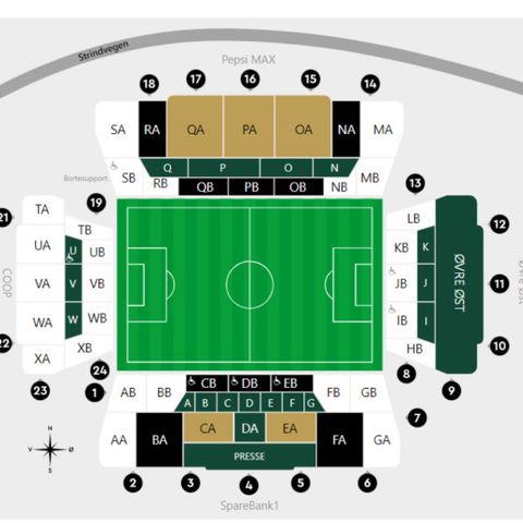 5 billetter til RBK - ManU 15.07.24